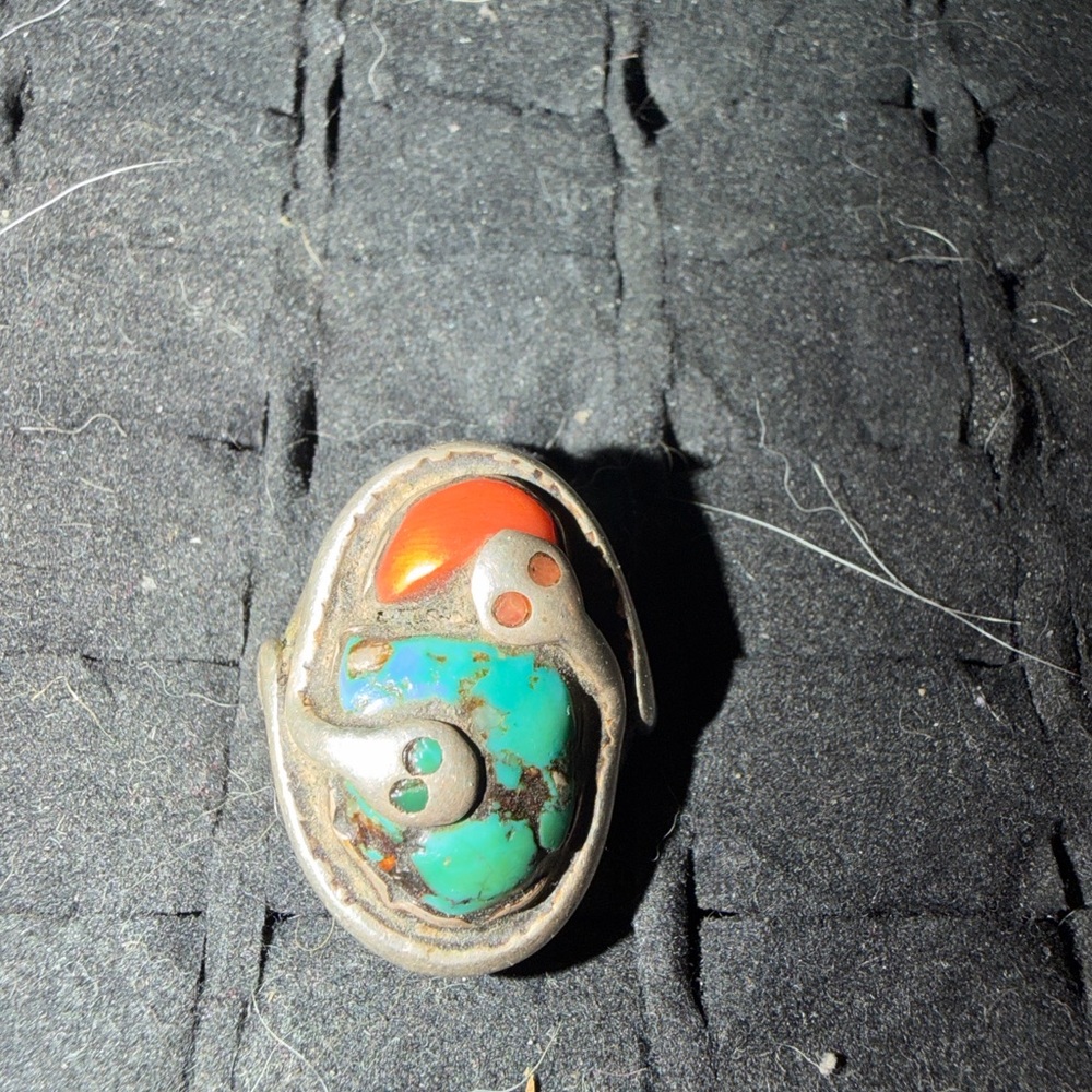 Vintage Zuni sterling silver 11 1/3 men’s rind